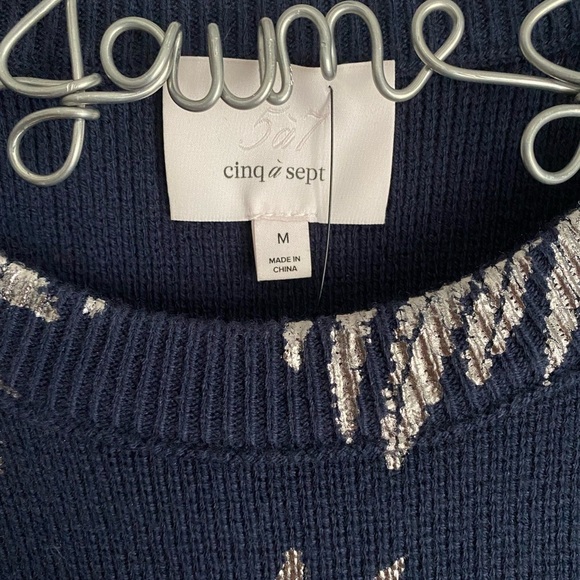 Cinq a Sept Amal Pullover Cropped Sweater - Picture 4 of 7